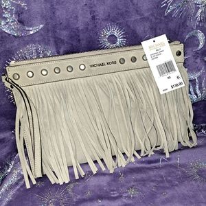 NWT!!! Michael Kors Fringe Clutch